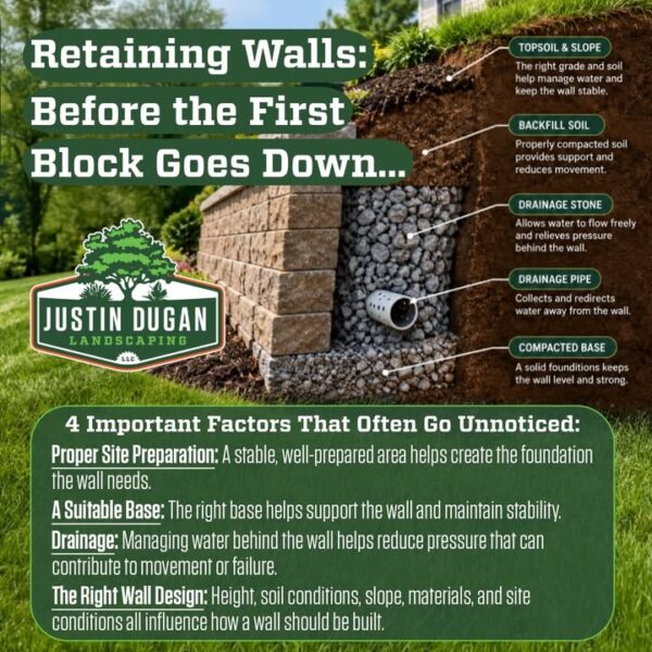 A retaining wall is more than just a wall of blocks, stone, or timbers stacked…